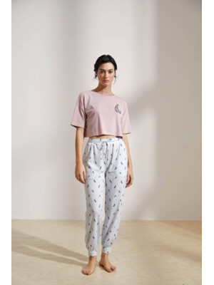 Купить Хлопковый комплект с коротким рукавом и брюками HAYS 36197 в Украина