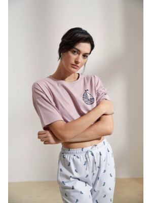 Купить Хлопковый комплект с коротким рукавом и брюками HAYS 36197 в Украина в Lingerie.ua - Одяг для дому та відпочинку, Фото 10