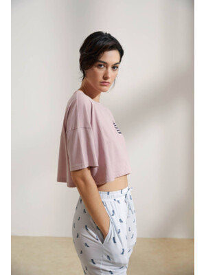 Купить Хлопковый комплект с коротким рукавом и брюками HAYS 36197 в Украина в Lingerie.ua - Одяг для дому та відпочинку, Фото 6