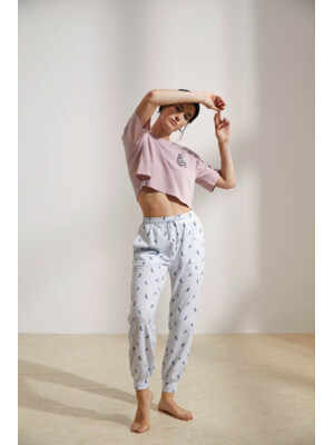 Купить Хлопковый комплект с коротким рукавом и брюками HAYS 36197 в Украина в Lingerie.ua - Одяг для дому та відпочинку, Фото 5