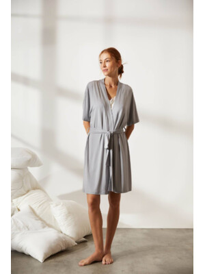 Купить Халат из модала с коротким рукавом HAYS 36242 в Украина в Lingerie.ua - Одяг для дому та відпочинку, Фото 1