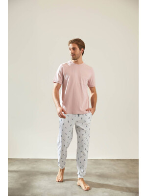 Хлопковый комплект из футболки и брюк HAYS 36296