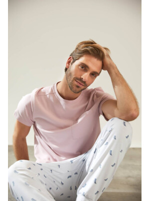 Купить Хлопковый комплект из футболки и брюк HAYS 36296 в Украина в Lingerie.ua - Одяг для дому та відпочинку, Фото 2