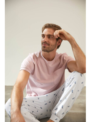 Купить Хлопковый комплект из футболки и брюк HAYS 36296 в Украина в Lingerie.ua - Одяг для дому та відпочинку, Фото 8