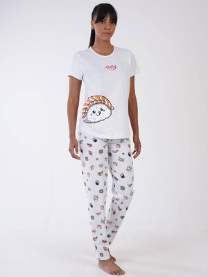 Купить Хлопковый комплект с брюками VIENETTA 3100030158 в Украина в Lingerie.ua - Одяг для дому та відпочинку, Фото 2