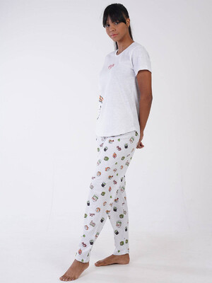 Купить Хлопковый комплект с брюками VIENETTA 3100030158 в Украина в Lingerie.ua - Одяг для дому та відпочинку, Фото 4