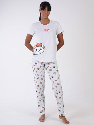 Купить Хлопковый комплект с брюками VIENETTA 3100030158 в Украина в Lingerie.ua - Одяг для дому та відпочинку, Фото 5