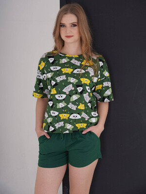 Купить Хлопковый комплект с шортами VIENETTA 3090246205 в Украина в Lingerie.ua - Одяг для дому та відпочинку, Фото 7