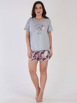 Купить Хлопковый комплект из футболки и шорт VIENETTA 3100354027 в Украина в Lingerie.ua - Одяг для дому та відпочинку, Видео