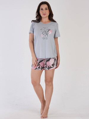 Купить Хлопковый комплект из футболки и шорт VIENETTA 3100354027 в Украина в Lingerie.ua - Одяг для дому та відпочинку, Фото 5