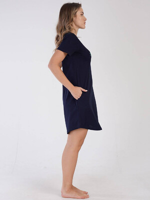 Купить Хлопковая туника с коротким рукавом VIENETTA 3100490000 в Украина в Lingerie.ua - Одяг для дому та відпочинку, Фото 3