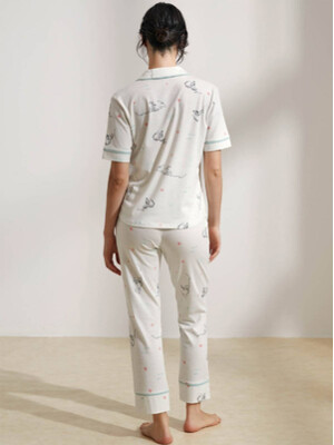 Купить Хлопковая пижама на пуговицах с брюками HAYS 36236 в Украина в Lingerie.ua - Одяг для дому та відпочинку, Фото 4