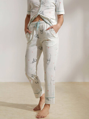 Купить Хлопковая пижама на пуговицах с брюками HAYS 36236 в Украина в Lingerie.ua - Одяг для дому та відпочинку, Фото 6