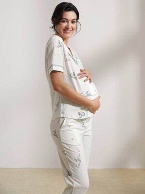 Купить Хлопковая пижама на пуговицах с брюками HAYS 36236 в Украина в Lingerie.ua - Одяг для дому та відпочинку, Фото 7