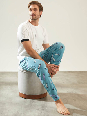 Купить Хлопковый комплект из футболки и брюк HAYS 36435 в Украина в Lingerie.ua - Одяг для дому та відпочинку, Фото 5