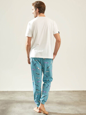 Купить Хлопковый комплект из футболки и брюк HAYS 36435 в Украина в Lingerie.ua - Одяг для дому та відпочинку, Фото 6