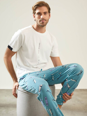 Купить Хлопковый комплект из футболки и брюк HAYS 36435 в Украина в Lingerie.ua - Одяг для дому та відпочинку, Фото 7