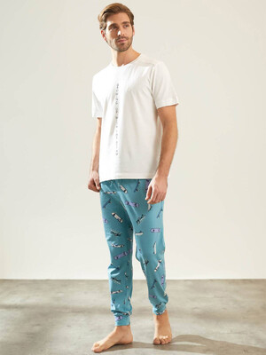 Купить Хлопковый комплект из футболки и брюк HAYS 36435 в Украина в Lingerie.ua - Одяг для дому та відпочинку, Фото 8