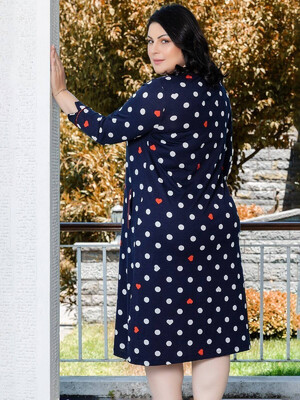 Купить Халат в горошек на пуговицах COCOON U22-2052 в Украина в Lingerie.ua - Одяг для дому та відпочинку, Фото 2