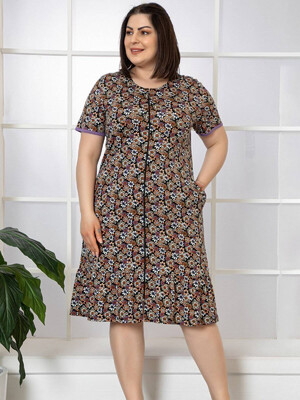 Купить Летний халат большого размера на молнии COCOON J3-3048 в Украина в Lingerie.ua - Одяг для дому та відпочинку, Фото 1