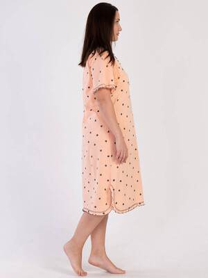 Купить Хлопковая туника большого размера с коротким рукавом VIENETTA 3100751929 в Украина в Lingerie.ua - Одяг для дому та відпочинку, Фото 4