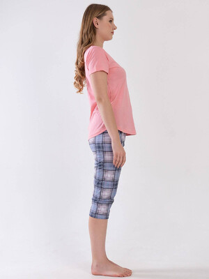 Купить Хлопковый комплект из футболки и капри VIENETTA 3101040478 в Украина в Lingerie.ua - Одяг для дому та відпочинку, Фото 2