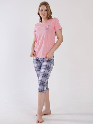 Купить Хлопковый комплект из футболки и капри VIENETTA 3101040478 в Украина в Lingerie.ua - Одяг для дому та відпочинку, Фото 6