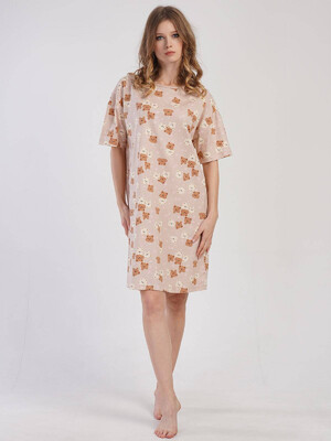 Купить Хлопковая туника с коротким рукавом VIENETTA 3101136774 в Украина в Lingerie.ua - Одяг для дому та відпочинку, Видео