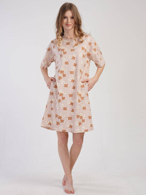 Купить Хлопковая туника с коротким рукавом VIENETTA 3101136774 в Украина в Lingerie.ua - Одяг для дому та відпочинку, Фото 7