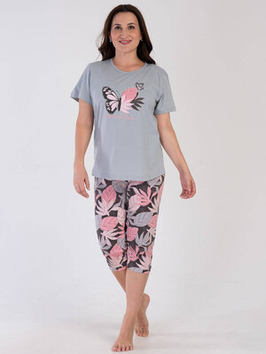 Купить Хлопковый комплект с капри VIENETTA 3100294027 в Украина в Lingerie.ua - Одяг для дому та відпочинку, Фото 5