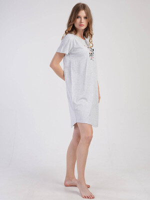 Купить Хлопковая туника с коротким рукавом VIENETTA 3111820000 в Украина в Lingerie.ua - Одяг для дому та відпочинку, Фото 3