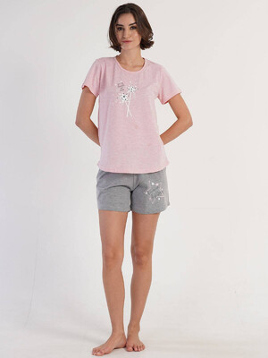 Купить Хлопковый комплект из футболки и шорт VIENETTA 3120120000 в Украина в Lingerie.ua - Одяг для дому та відпочинку, Видео