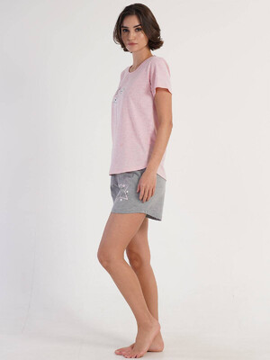 Купить Хлопковый комплект из футболки и шорт VIENETTA 3120120000 в Украина в Lingerie.ua - Одяг для дому та відпочинку, Фото 2