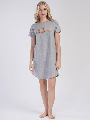 Купить Хлопковая туника с коротким рукавом VIENETTA 3120560000 в Украина в Lingerie.ua - Одяг для дому та відпочинку, Фото 2