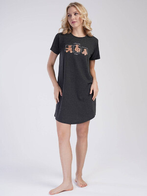 Купить Хлопковая туника с коротким рукавом VIENETTA 3120560000 в Украина в Lingerie.ua - Одяг для дому та відпочинку, Фото 4