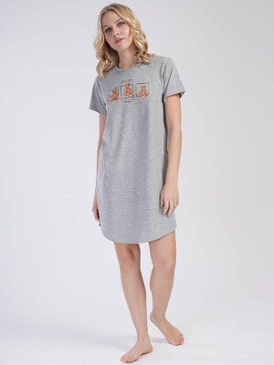 Купить Хлопковая туника с коротким рукавом VIENETTA 3120560000 в Украина в Lingerie.ua - Одяг для дому та відпочинку, Фото 5