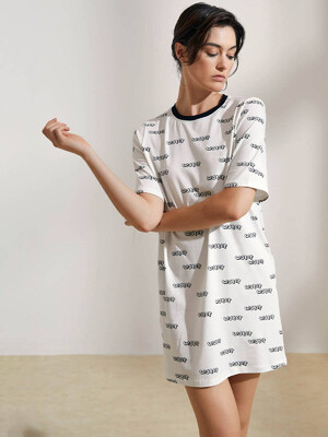 Купить Хлопковая туника свободного покроя с коротким рукавом HAYS 36212 в Украина в Lingerie.ua - Одяг для дому та відпочинку, Фото 5