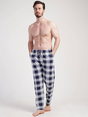 Купить Хлопковые домашние брюки в клетку VIENETTA 3111128407 в Украина в Lingerie.ua - Одяг для дому та відпочинку, Фото 4