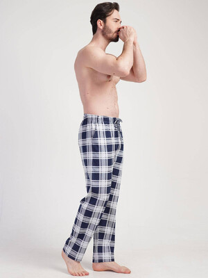 Купить Хлопковые домашние брюки в клетку VIENETTA 3111128407 в Украина в Lingerie.ua - Одяг для дому та відпочинку, Фото 5