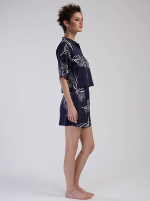 Купить Комплект из штапеля с рубашкой и шортами VIENETTA 3114652374 в Украина в Lingerie.ua - Одяг для дому та відпочинку, Фото 5