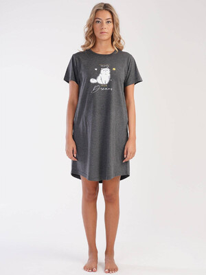 Купить Хлопковая туника с коротким рукавом и карманами VIENETTA 2122430000 в Украина в Lingerie.ua - Одяг для дому та відпочинку, Фото 6