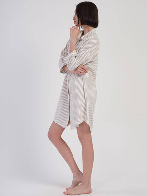 Купить Халат рубашка в полоску на пуговицах VIENETTA PLUS 3114450035 в Украина в Lingerie.ua - Одяг для дому та відпочинку, Фото 11