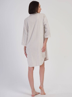 Купить Халат рубашка в полоску на пуговицах VIENETTA PLUS 3114450035 в Украина в Lingerie.ua - Одяг для дому та відпочинку, Фото 8