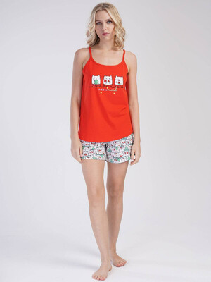 Купить Хлопковый комплект женский из майки и шорт VIENETTA 3120832073 в Украина в Lingerie.ua - Одяг для дому та відпочинку, Видео