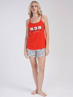 Купить Хлопковый комплект женский из майки и шорт VIENETTA 3120832073 в Украина в Lingerie.ua - Одяг для дому та відпочинку, Фото 3