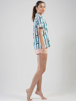 Купить Хлопковый комплект с шортами VIENETTA 1112993385 в Украина в Lingerie.ua - Одяг для дому та відпочинку, Фото 3