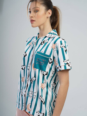 Купить Хлопковый комплект с шортами VIENETTA 1112993385 в Украина в Lingerie.ua - Одяг для дому та відпочинку, Фото 4