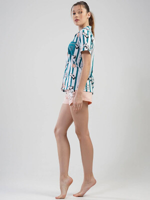 Купить Хлопковый комплект с шортами VIENETTA 1112993385 в Украина в Lingerie.ua - Одяг для дому та відпочинку, Фото 5