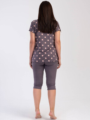 Купить Летний комплект из вискозы с капри VIENETTA 4030480323 в Украина в Lingerie.ua - Одяг для дому та відпочинку, Фото 2