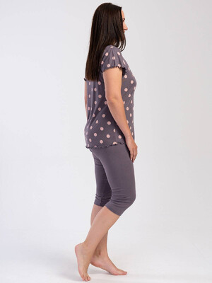 Купить Летний комплект из вискозы с капри VIENETTA 4030480323 в Украина в Lingerie.ua - Одяг для дому та відпочинку, Фото 3